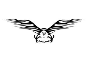 autotattoo flammen adler 002 zeichnung