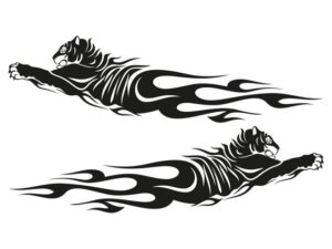 autotattoo flammen tiger 001